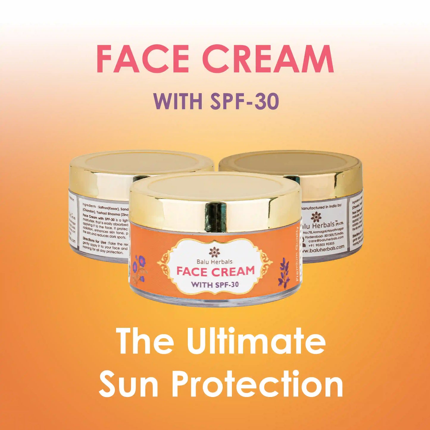 Balu Herbals Face Cream with SPF-30