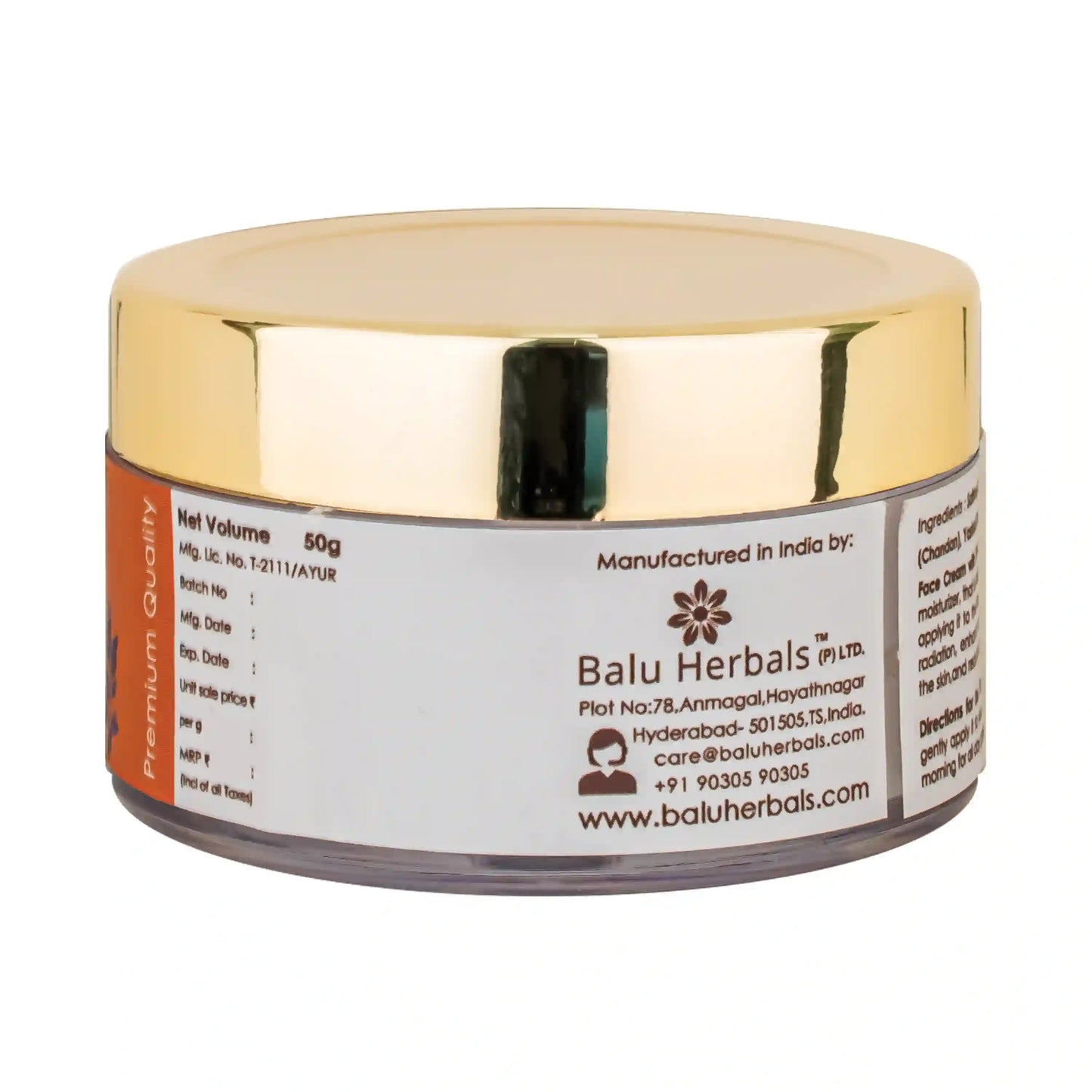 Balu Herbals Face Cream with SPF-30