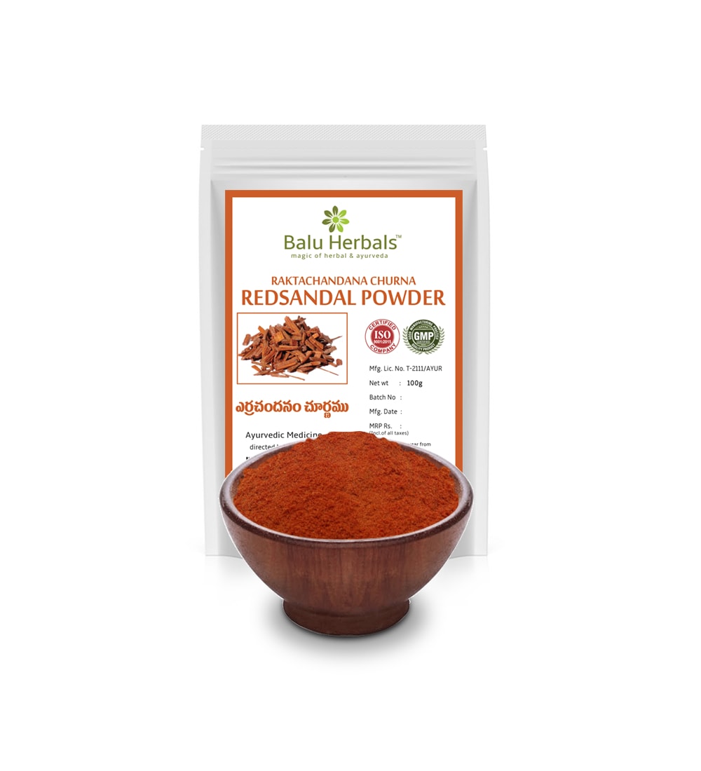 Balu Herbals - Red Sandal/Rakta Chandan/ Erra Chandanam Powder